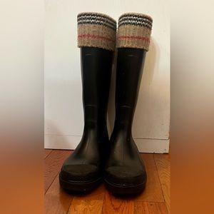 Burberry rain boots. Size 38. Color black.